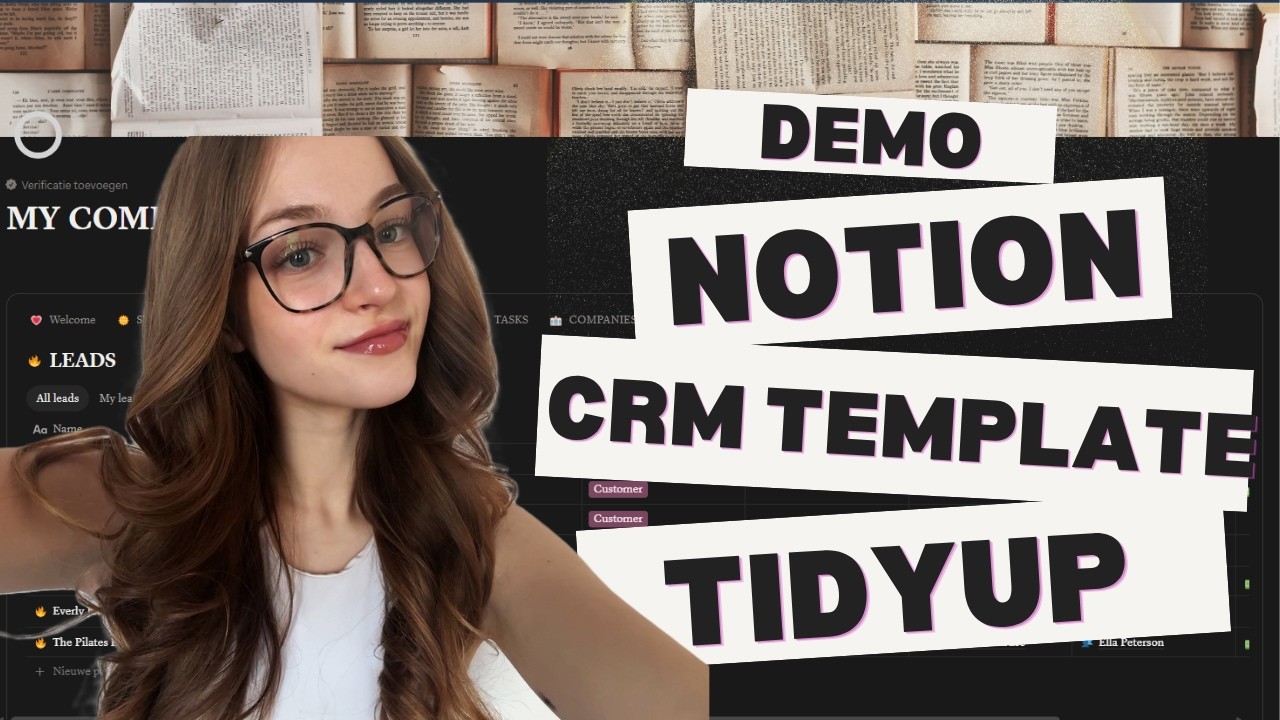 Demo Notion CRM template — TidyUp walkthrough video on YouTube